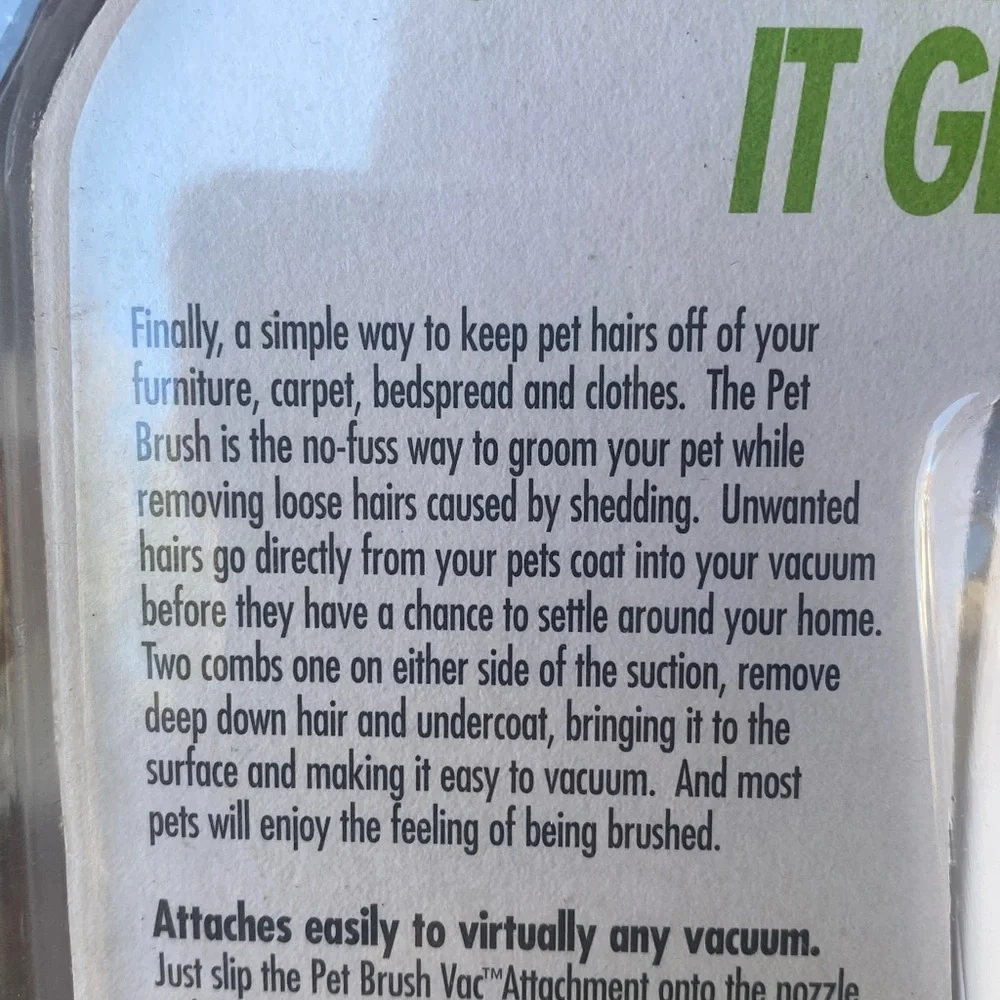 Pet brush Vac Attachment
